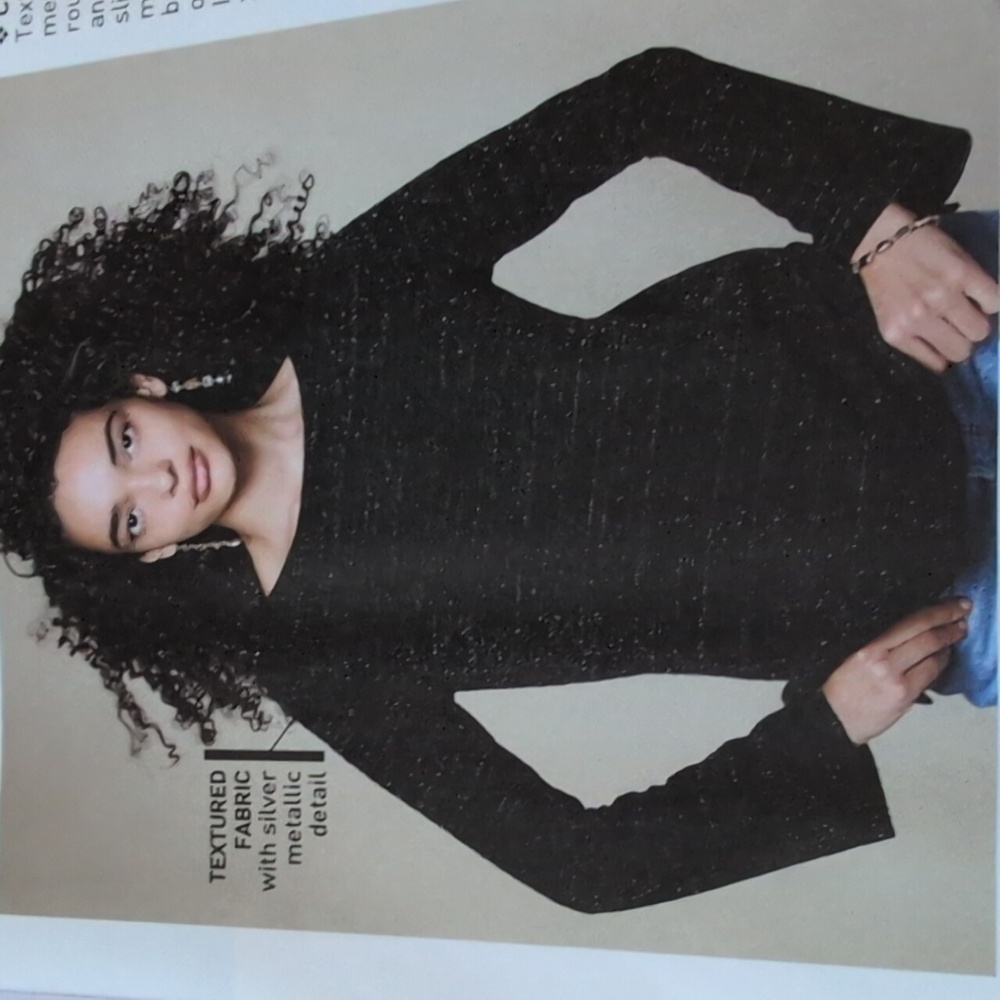Black Sparkle Women's Sweater